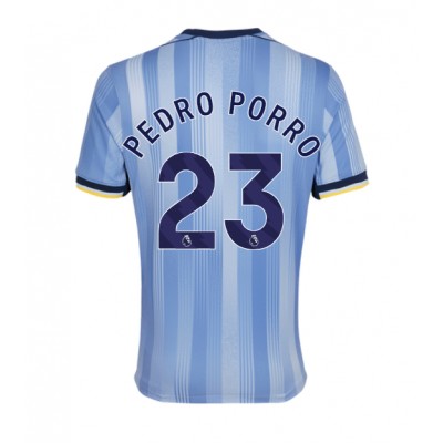 Moški Nogometni dresi Tottenham Hotspur Pedro Porro #23 Gostujoči 2024-25 Kratek Rokav Moški Nogometni dresi Tottenham Hotspur Pedro Porro #23 Gostujoči 2024-25 Kratek Rokav